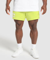 Lifting Mesh 5" Shorts Vivid Lime