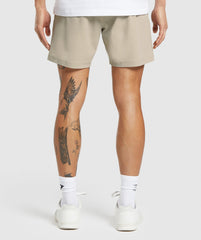 Hybrid 6" Shorts Sand Brown
