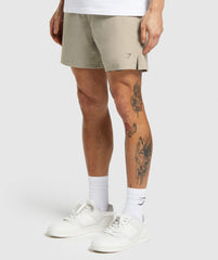 Hybrid 6" Shorts Sand Brown