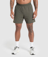 Hybrid 6" Shorts Strength Green