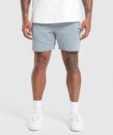Interlock Tech 6" Shorts Denim Grey
