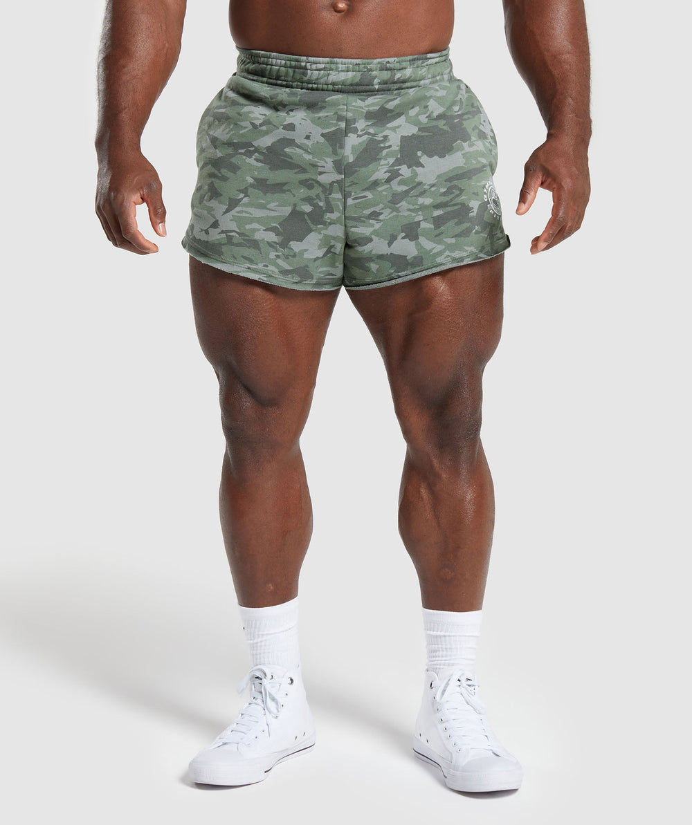 Legacy Printed 4" Shorts Unit Green