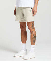 Interlock Tech 6" Shorts Pebble Grey