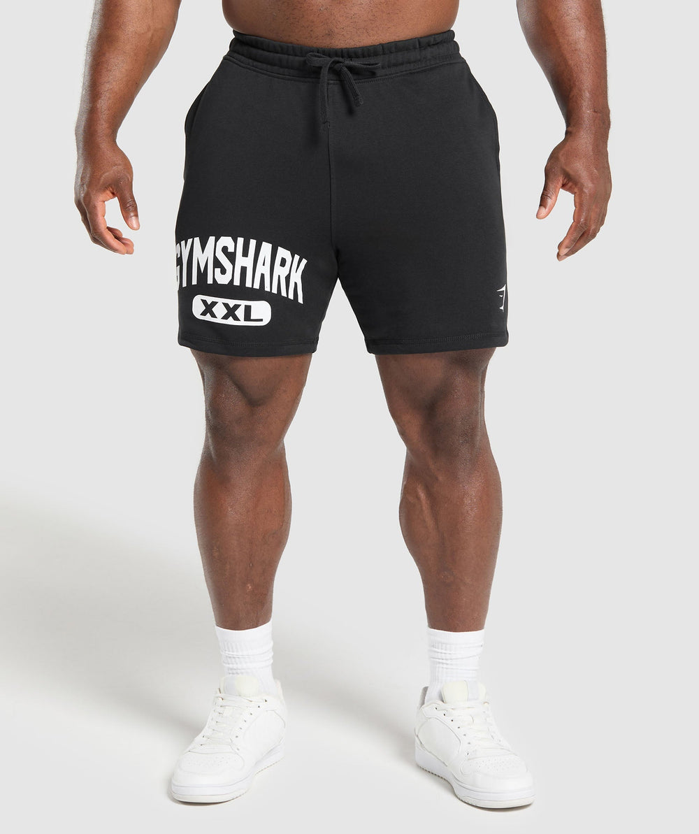 XXL Graphic Shorts Black