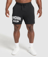 XXL Graphic Shorts Black