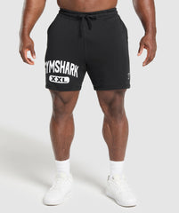XXL Graphic Shorts Black