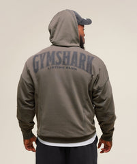 Heritage Washed Hoodie Strength Green