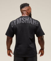 Power Short Sleeve Crew Black