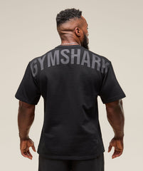 Power Short Sleeve Crew Black