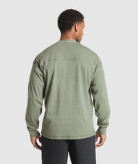 Heavyweight Rib Crew Unit Green