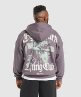 Doberman Graphic Hoodie Brushed Purple