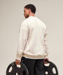 Power Crew Oat White