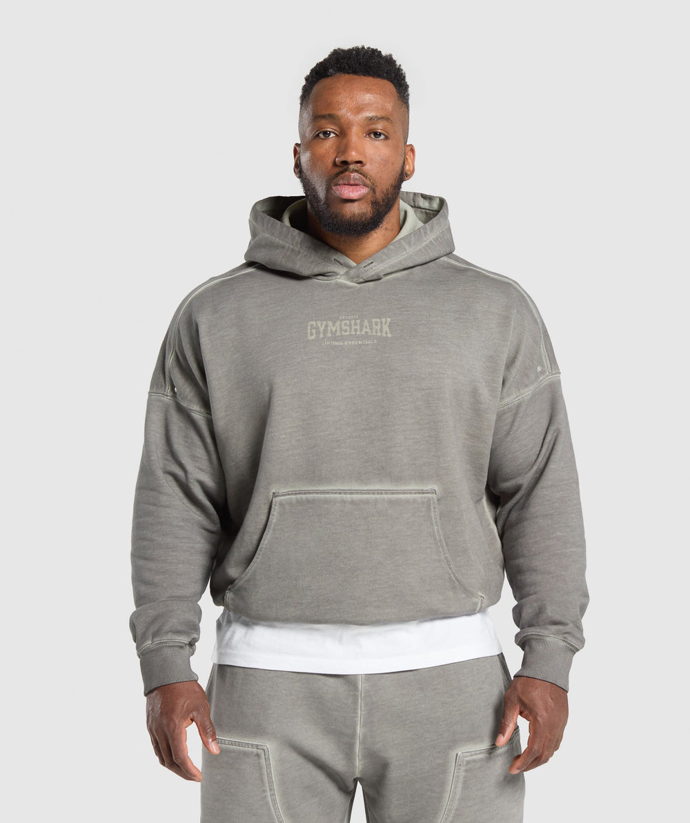 Heavyweight Hoodie Metal Grey/ Asphalt Grey Wash