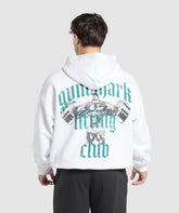 Lifting Club Hoodie White/Artificial Teal
