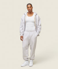 everywear Relaxed Zip Hoodie Bros Soft Grey Marl