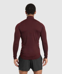 Vital 1/4 Zip Black/Sets Red
