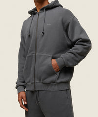 everywear Relaxed Zip Hoodie Black