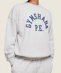 Phys Ed Crew Light Grey Marl