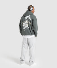 British Iron Hoodie Slate Teal