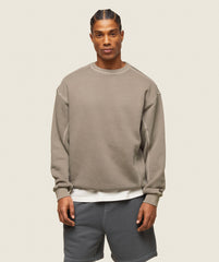 everywear Relaxed Stitch Sweatshirt Linen Brown