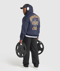 Lifting Club Hoodie Heavy Blue