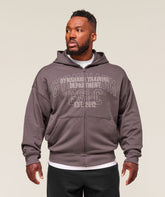 Authentic Apparel Zip Up Hoodie Brushed Purple
