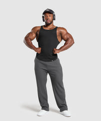 Waffle Straight Leg Joggers Onyx Grey