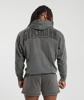 Heritage Washed Hoodie Onyx Grey
