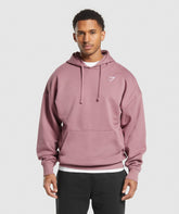 Crest Oversized Hoodie Calm Pink