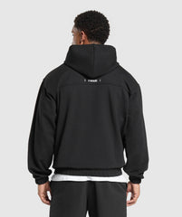 Rest Day Essentials Boxy Hoodie Black