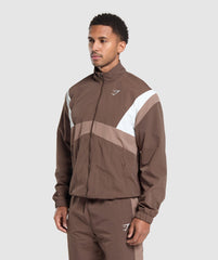 Retro Track Jacket Walnut Brown/Mocha Mauve/Soft White