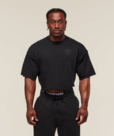 Legacy Cropped Short Sleeve Crew Black