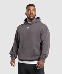 Strength Department Animal Oversized Hoodie Greyed Purple