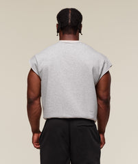 Legacy Cap Sleeve Rag Top Light Grey Core Marl