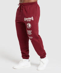 Global Lifting Oversized Joggers Sets Red