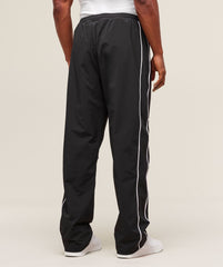 Retro Crinkle Track Pants Black