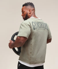 Heritage Washed Rag Top Stone Grey