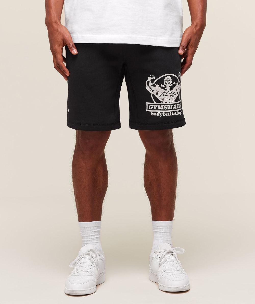 Double Bicep 9" Shorts Black