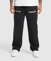 EST 2012 Straight Leg Joggers Black