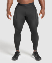 Shadow Seamless Tights Black