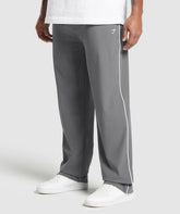 Contrast Straight Leg Pant Pitch Grey