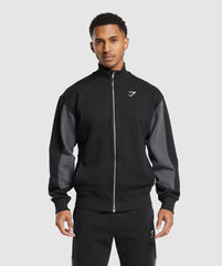 Pique Track Jacket Black/Onyx Grey