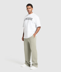 Wide Leg Pants Chalk Green
