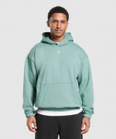 Rest Day Essentials Boxy Hoodie Celeste Blue