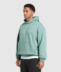 Rest Day Essentials Boxy Hoodie Celeste Blue