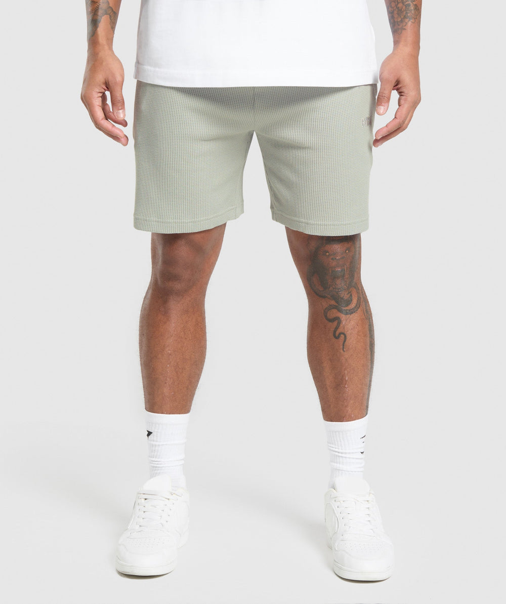 Waffle Shorts Stone Grey