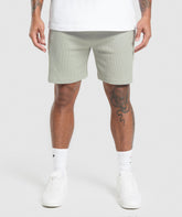 Waffle Shorts Stone Grey