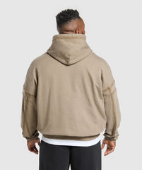 Heavyweight Hoodie Lifestyle Brown