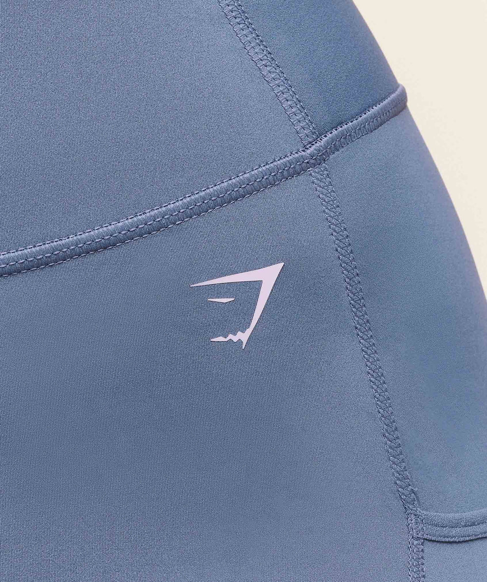 Pocket Shorts Worn Blue