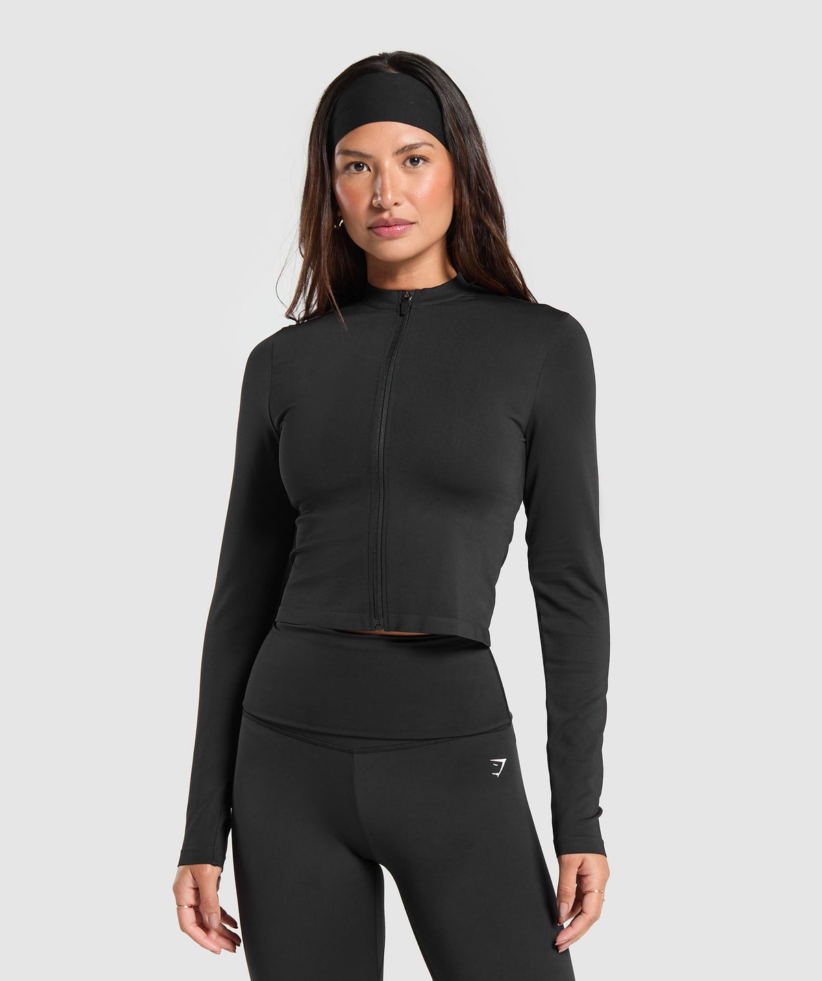 Everyday Seamless Zip Tracktop Black